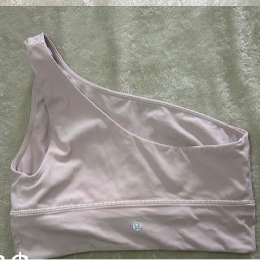 Lululemon Athletica Cream Asymmetrical Sports Bra